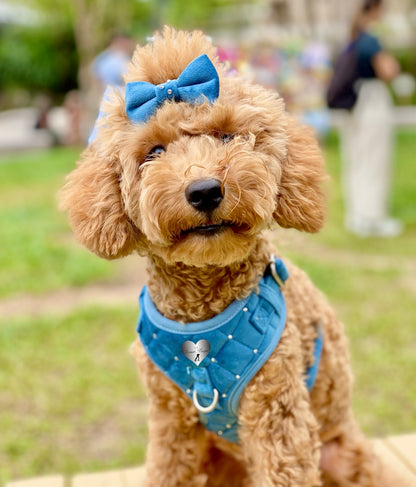 Hair Bow (Steel Blue)