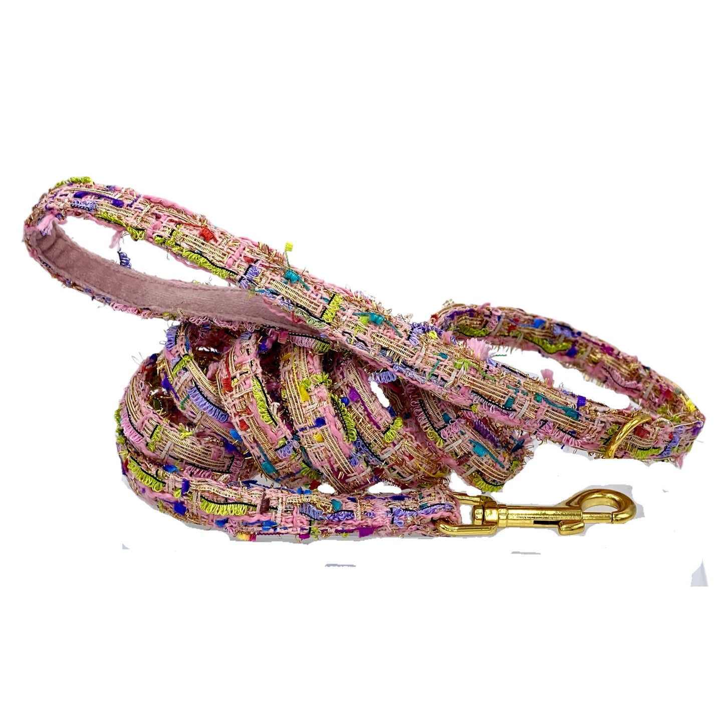 Harness, Leash & Waste Bag Pouch (Rainbow Blush)